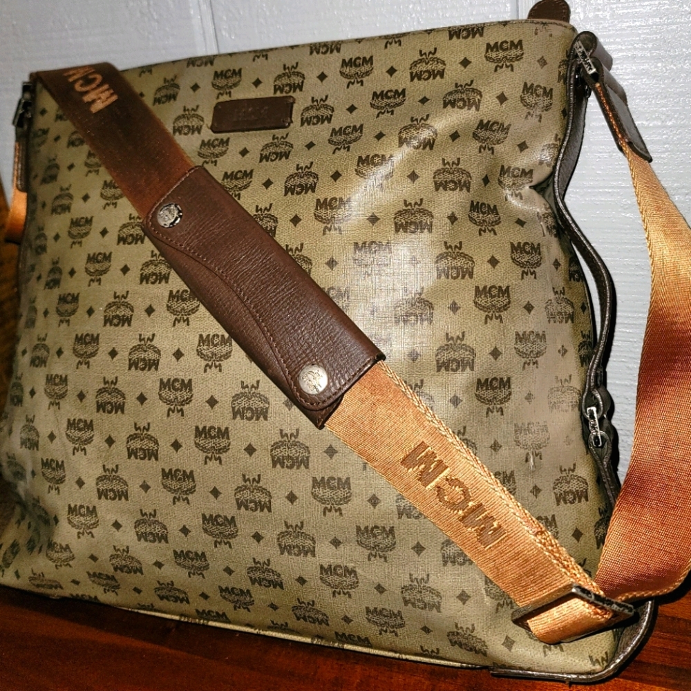 SALE! Authentic MCM Crossbody Messenger Bag Large